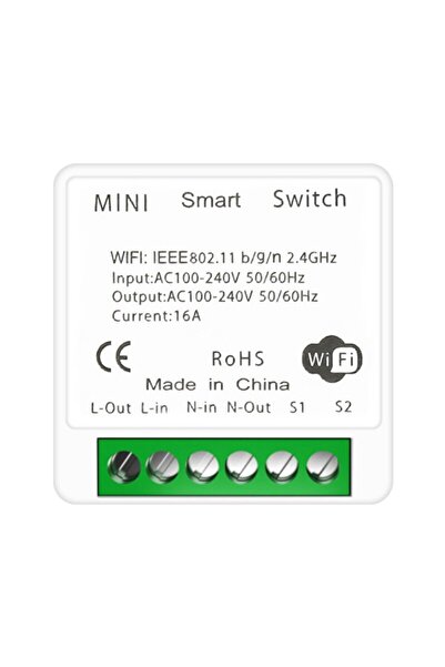 Choice مفتاح ذكي يعمل بتقنية الواي فاي بقدرة 16 أمبير، مفتاح ذكي ثنائي الاتجاه للتحكم في إضاءة المنزل الذكي، وحدة تحكم متوافقة مع Tuy