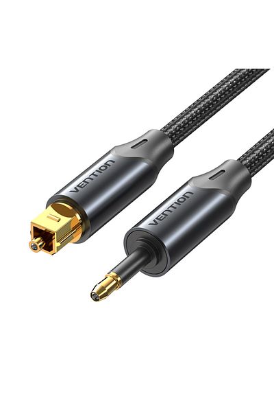 Choice كابل صوت رقمي بصري Toslink إلى Mini Vention مقاس 3.5 مم بطول 1 متر، كابل محوري Toslink SPDIF لمكبرات الصوت