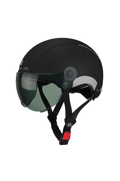 PEMILA 55-62cm V08-black-gray Cycling Helmet With Goggles Lens Ear Protection Reflective Sticker Bic