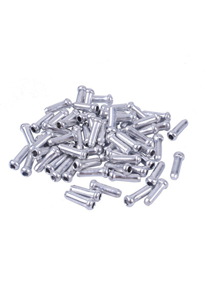 Choice 50pcs 50PCS Bicycle Brake Shifter Cable Tips Aluminum Brake Line Derai...