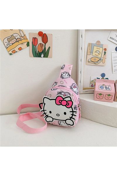 Choice Hello Kitty Kawaii Sanrio Hello Kitty Chest Bag Crossbody Bags Kuromi My Melody Cinnamoroll Messenge
