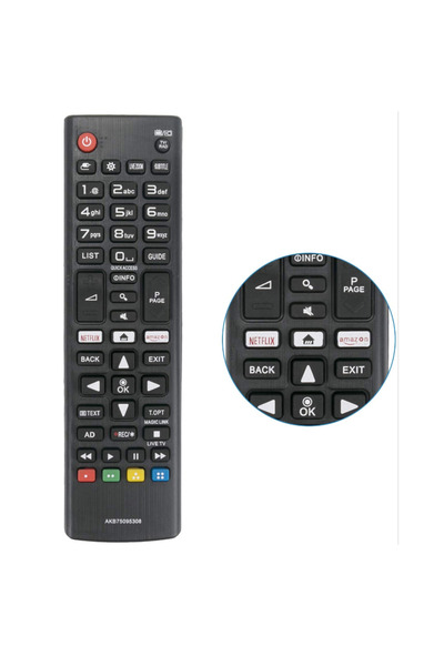 Choice High quality abs remote control akb75095308 for lg smart tv 433mhz