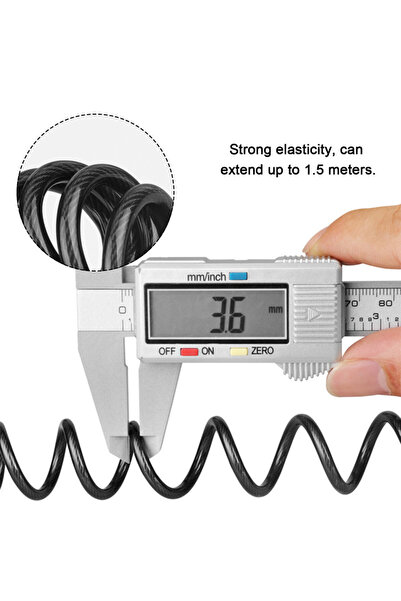 Choice Motorcycle Bicycle Anti-Theft Chain 4-Digit Password Combination Helmet Lock Safety Portable Cabl...