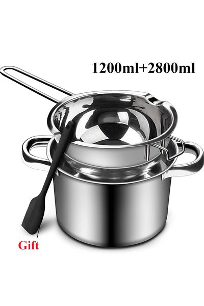Choice 1.2l And 2.8l 1200ml Candle Wax Melting Pot With 2400ml Stainless Steel Pot For Melting Chocolate Ca