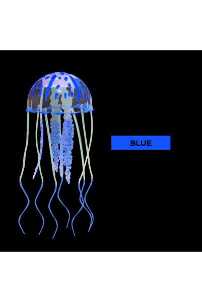 Choice Blue Artificial Swim Glowing Effect Jellyfish Aquarium Decoration Fish...