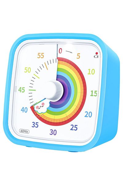 Choice Yunbaoit Rainbow Disk Visual Timer with Protective Case, 60 Minute Countdown Timer for Kids and A...