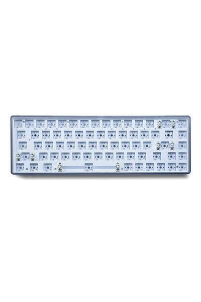 Choice Novice68dark Novice 68key 3-mode Hot Swap White Light Mechanical Keyboard Kit 2.4ghz Wireless Blueto