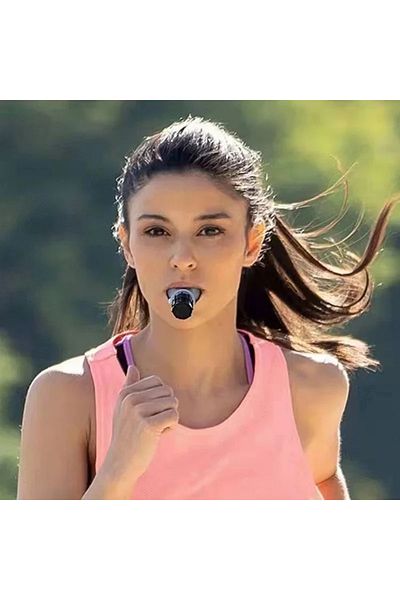 Choice White Silicone Breathing Fitness Exercise Equipment Portable Throat Adjustable Resistance Breathing