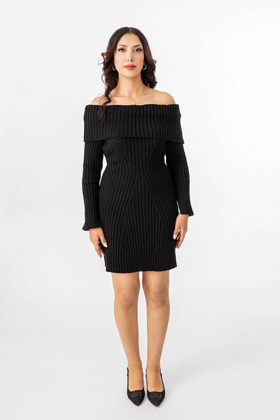 TUĞBA ERGÜL Rochie de damă Yüksel Ergül din țesătură tricotată cu lungime midi creion 426