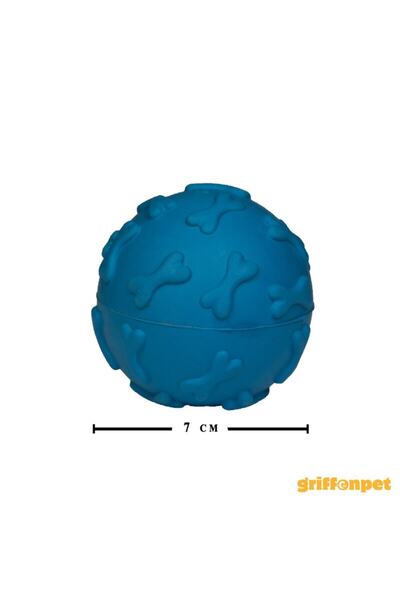 Griffonpet Küçük Köpekler İçin Dayanıklı Sesli Oyuncak – 7 cm (Mavi)