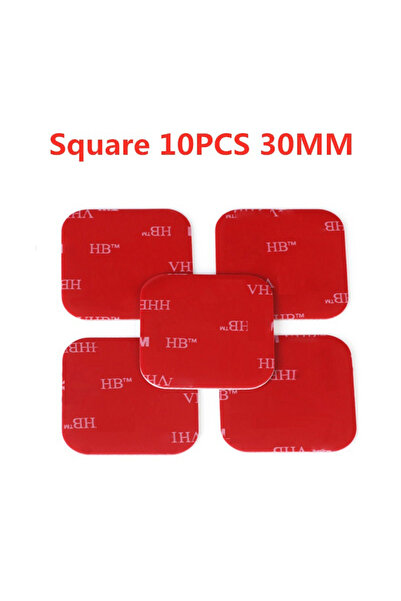 Choice شريط لاصق قوي مقاوم للماء من الأكريليك الشفاف مزدوج الجوانب مقاس 30 × 30 مم، 10 قطع