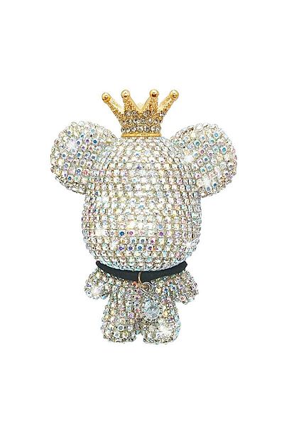 Choice White Creative Crown Diamond Cute Bear Car Fragrance Perfume Clip Air Outlet Aroma Air Fresher Decor