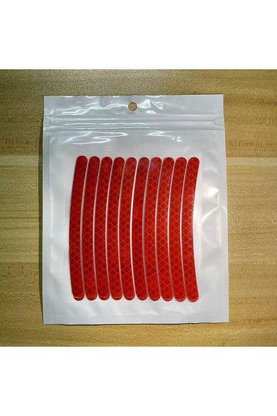 Choice Lungutie-red Car Wheel Hub Stickers Reflective Night Light Decoration Motorcycle Electric Vehicle Wh