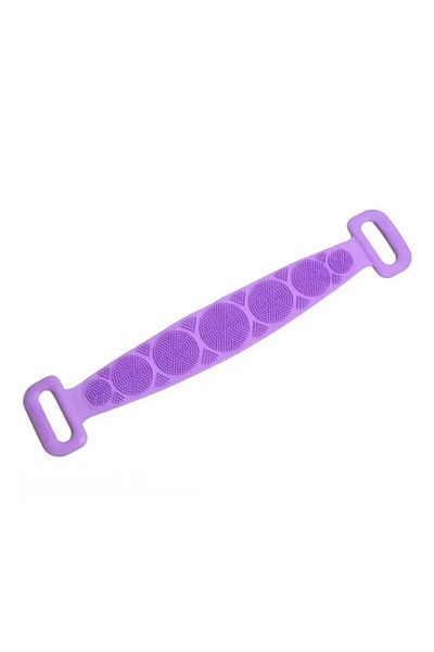 Choice Purple Body Sponge Silicone Brushes Bath Towels Scrubber Rubbing Back Peeling Massage Shower Belt Ex