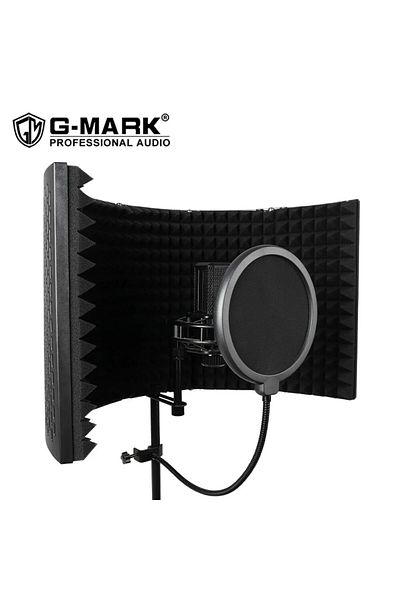 Choice Black G-mark 5 Panel Reflection Filters Professional Studio Recording Microphone Isolation Shield Su