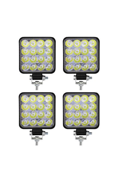 Choice 4 قطع 4 قطع شريط إضاءة LED صغير 12 فولت ضوء عمل LED للطرق الوعرة لشاحنة جيب 4x4 سيارة SUV ATV