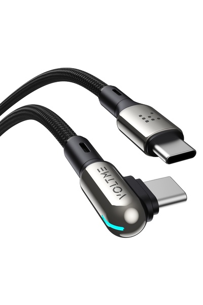 VOLTME C2069 Stark 60W Type-C Uyumlu Şarj Kablosu 1.2M 3A-Siyah