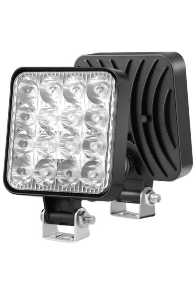 ASTRA LED 16 LED 12-24 Volt Beyaz Spot Far Oto Çalışma Lambası ATV Kamyon Tır Traktör Offroad