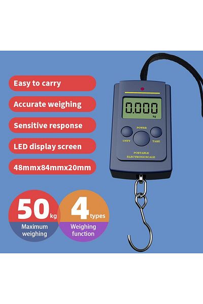 Choice Black 1pc Multifunctional Mini 40kg/10g Electronic Hanging Fishing Luggage Balanca Portable Digital