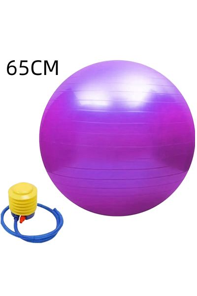 Choice Purple 65cm 45cm-95cm Yoga Pilates Soft Big Ball Gym For Fitness Workout Exercise Balls Thickened Ex