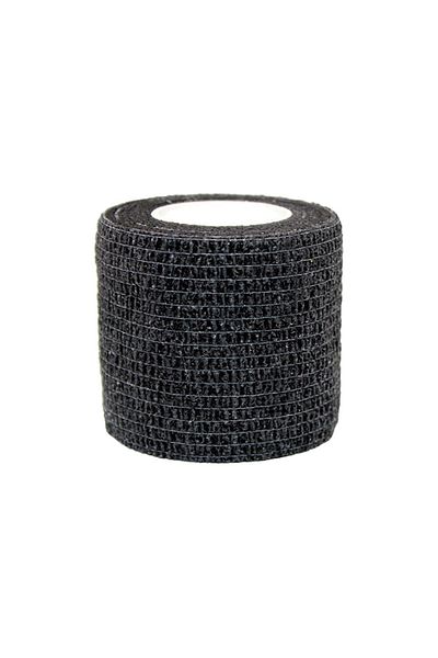 Choice Black 6pcs Self-adhering Bandage Fixing Bandage Animal Bandage Hand Tearing Waterproof Elastic Banda