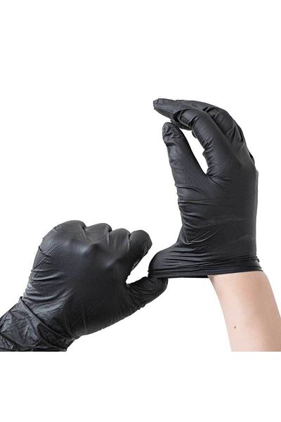 Choice L Black-50pcs 20/50/100pcs Disposable Black Nitrile Gloves For Household Use Latex Free Powder Free
