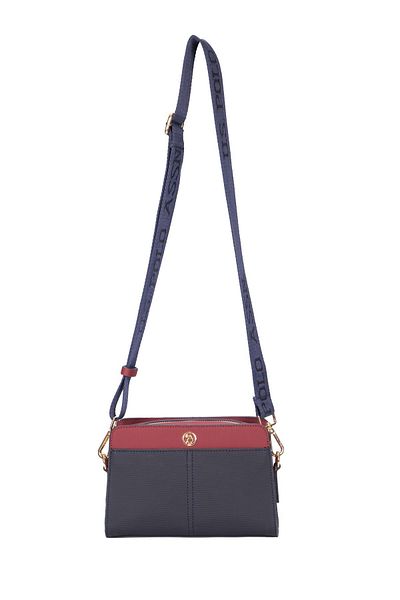 U.S. Polo Assn. Geantă Messenger de damă Bleumarin-Roșu Claret - Us24713