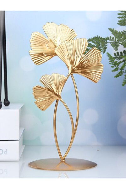 Choice قطعة واحدة من الذهب على شكل ورقة الجنكة الذهبية مصنوعة من الحديد لتزيي...