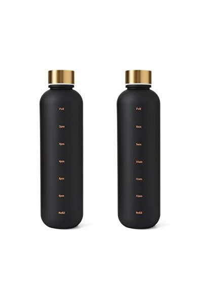 Choice 1000ml Black 1L Bottle With Time Marker 32 OZ Motivational Reusable Fitness Sports Outdoors Travel L