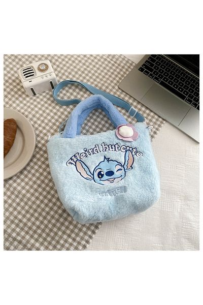 Choice Stitch Kawaii Stitch Disney Cute Cartoon Handbag Casual All-match Crossbody Bag Portable Anime Satch