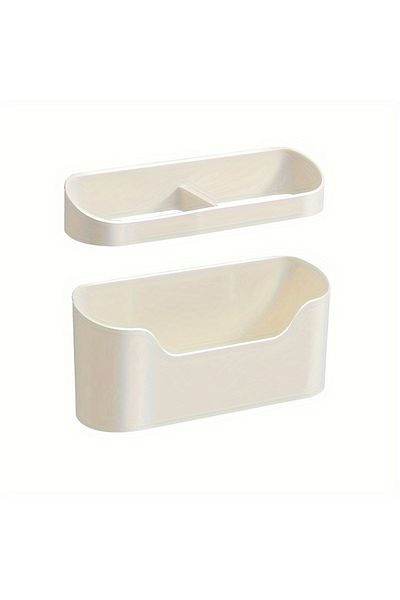 Choice White Wall Mounted Umbrella Holder Nail Free Fastener Style Multi-functional Household Umbrella Stor