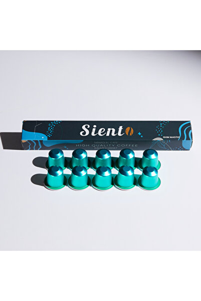 siento gıda Damla Sakızı Kapsül Kahve 1 Kutu (Nespresso Uyumlu) (10'lu)