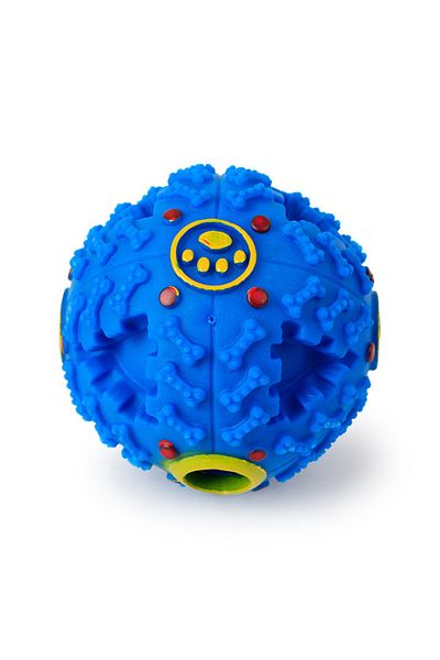 Choice S 7.5cm Blue 3 Color Squall Ball Pet Food Dropping Ball Pet Puzzle The Toy Dog Toy Sounding Toy Sque