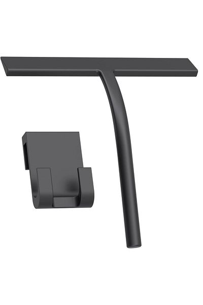 Choice 1 Pack With Holder Matte Black Silicone Squeegee Streak Free Cleaning Shower Squeegee For Glass Bath