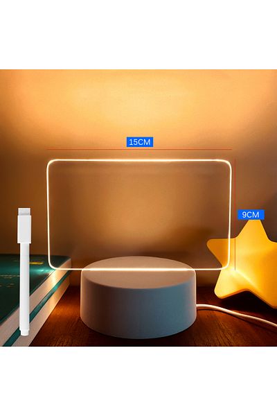 Choice B Warm White Light Note Board Creative Led Night Light Usb Message Board Holiday Light With Pen Gift