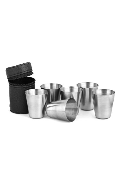 Choice Six cups 70ml 4/6Pcs set Outdoor Practical Travel Stainless Steel Cups Mini Set Glasses For Whisky W