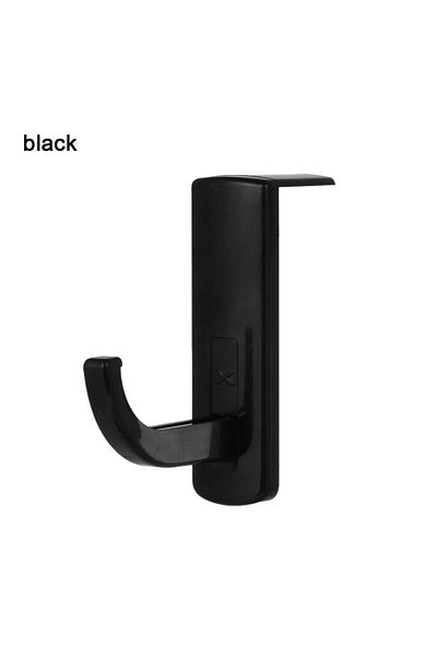Choice Black 1pc Earphone Holder Headphone Headset Hanger Holder Hook With Tape Sticker For Desk Pc Display