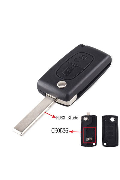 KEYYOU For Peugeot 2bt Hu83 Ce0536 2/3/4 Buttons Car Remote Key Case For Peugeot 207 307 308 407 607