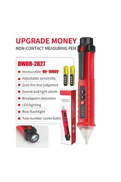 Choice Red Electric Pen High-precision Induced Electric Tester Pen Electroprobe Screwdriver Probe Light Vol