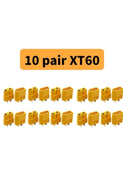 Choice XT60 10pair 1-100 pair High Quality XT60 XT-60 Plug Male Female Bullet Connectors Plugs For RC Lipo