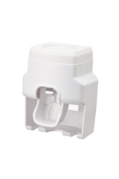 Choice White 1pc Automatic Toothpaste Dispenser Creative Wall Mount And Small Toothbrush Holder Squeezer Fo