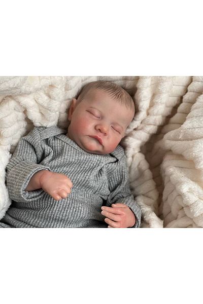 Choice 49cm Silicone Body Npk 49cm Levi Newborn Baby Doll Reborn Sleeping Soft Silicone Flexible 3d Skin To