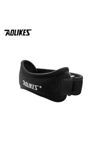 Aolikes قطعة واحدة سوداء لدعم الركبة ووتر الرضفة وحزام دعامة الركبة قابل للتع...