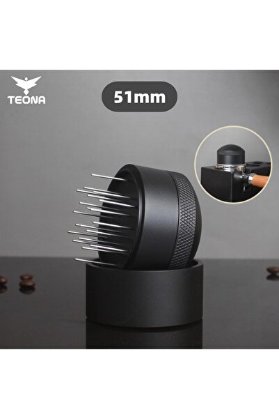 Choice أداة تحريك الإسبريسو WDT سوداء مقاس 51 مم، أداة توزيع الإسبريسو لمرشح ...