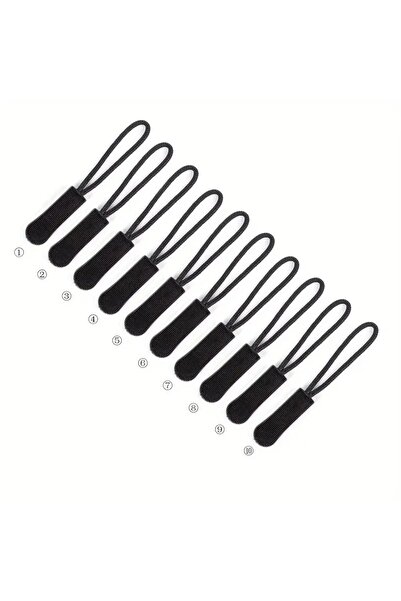 Choice 10 قطع من سحّابات النايلون المتينة باللون الأسود - ألوان متنوعة، علاما...