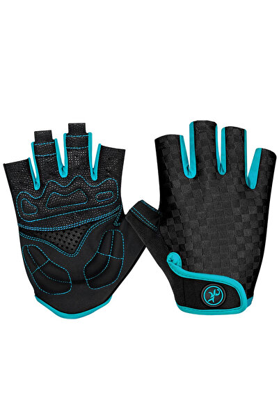 Choice L Blue MOREOK Bike Gloves Summer Fingerless 5MM Gel Pads Breathable Mo...