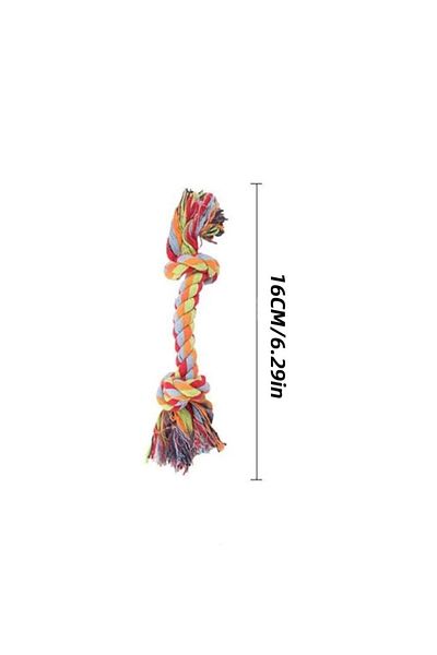 Choice 20pcs Random Color 20pcs Dog Toy Pet Molar Bite-resistant Cotton Rope Knot Dog Puppy Relieving Stuff