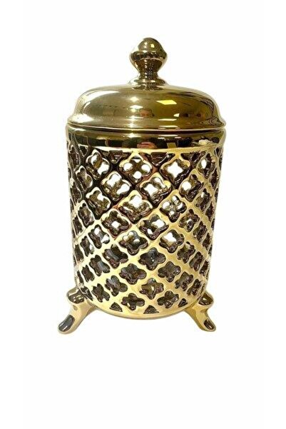 ROY KING Azra Kavanoz Küçük Boy 17cm Full Gold Asf 033