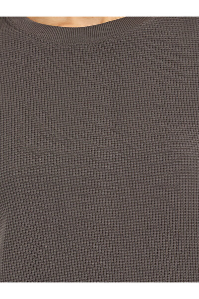 Styli Waffle Knit Crew Neck Sweatshirt & Cuffed Joggers Co-Ords