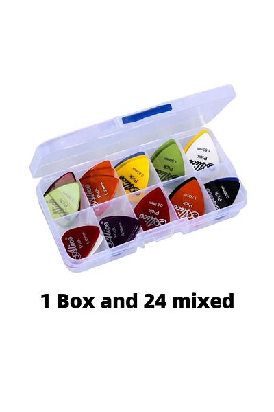 Choice Multicolor Guitar Picks 24\50\100 Pieces ABS Premium Plastic Guitar Picks for Acoustic Electric G...